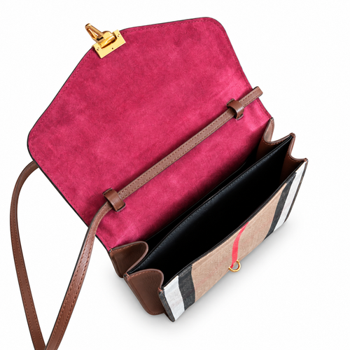 Burberry Heritage Check Crossbody Bag