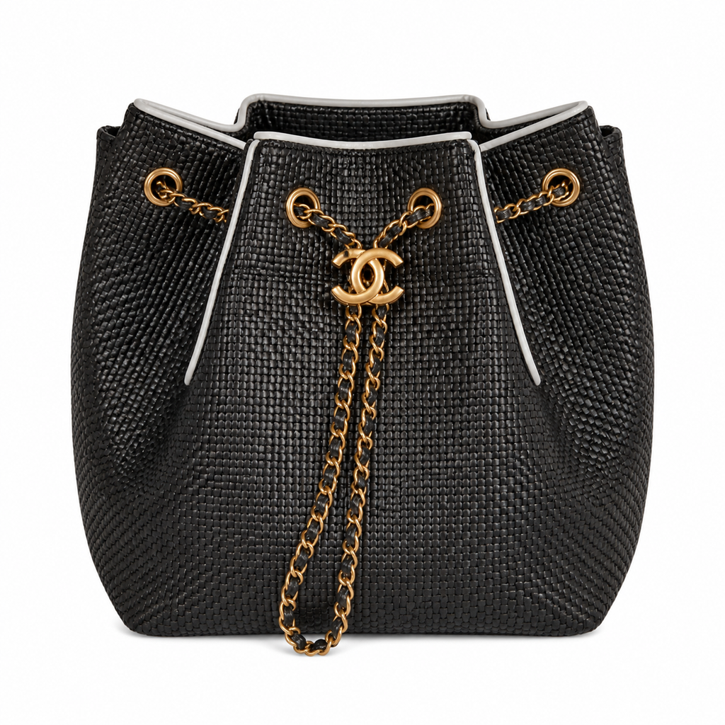 Chanel Classic Quilted Handbag | CC Turn-Lock Rigid Top Handle Chain Strap — 26x30cm