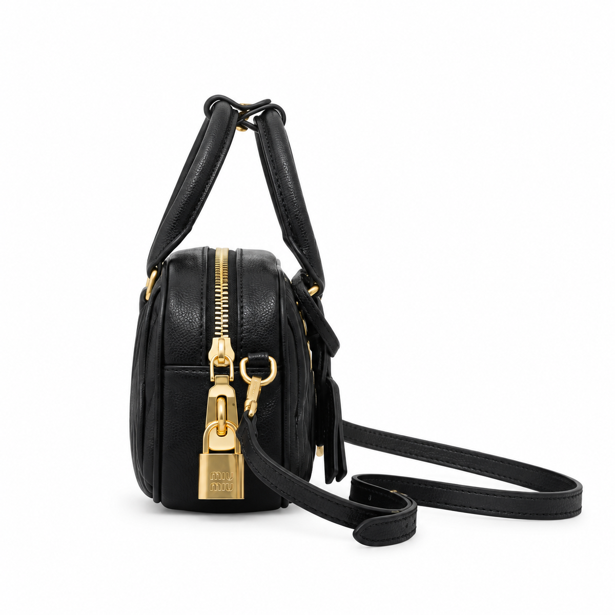 Miu Miu Matelassé Leather Folded Crossbody Bag