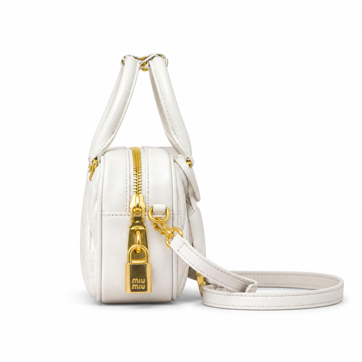 Miu Miu Matelassé Leather Sleek Crossbody Bag