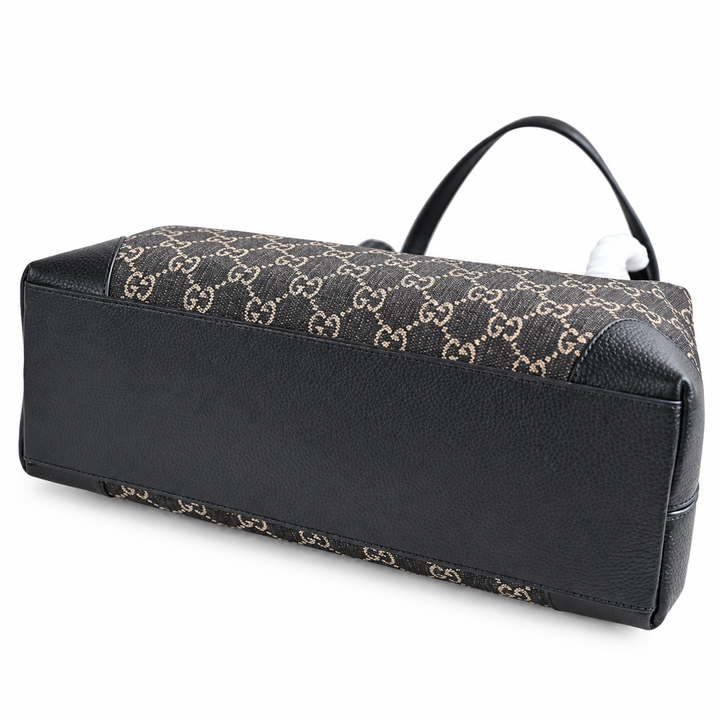 Gucci Ophidia GG Denim Medium Tote Bag Black