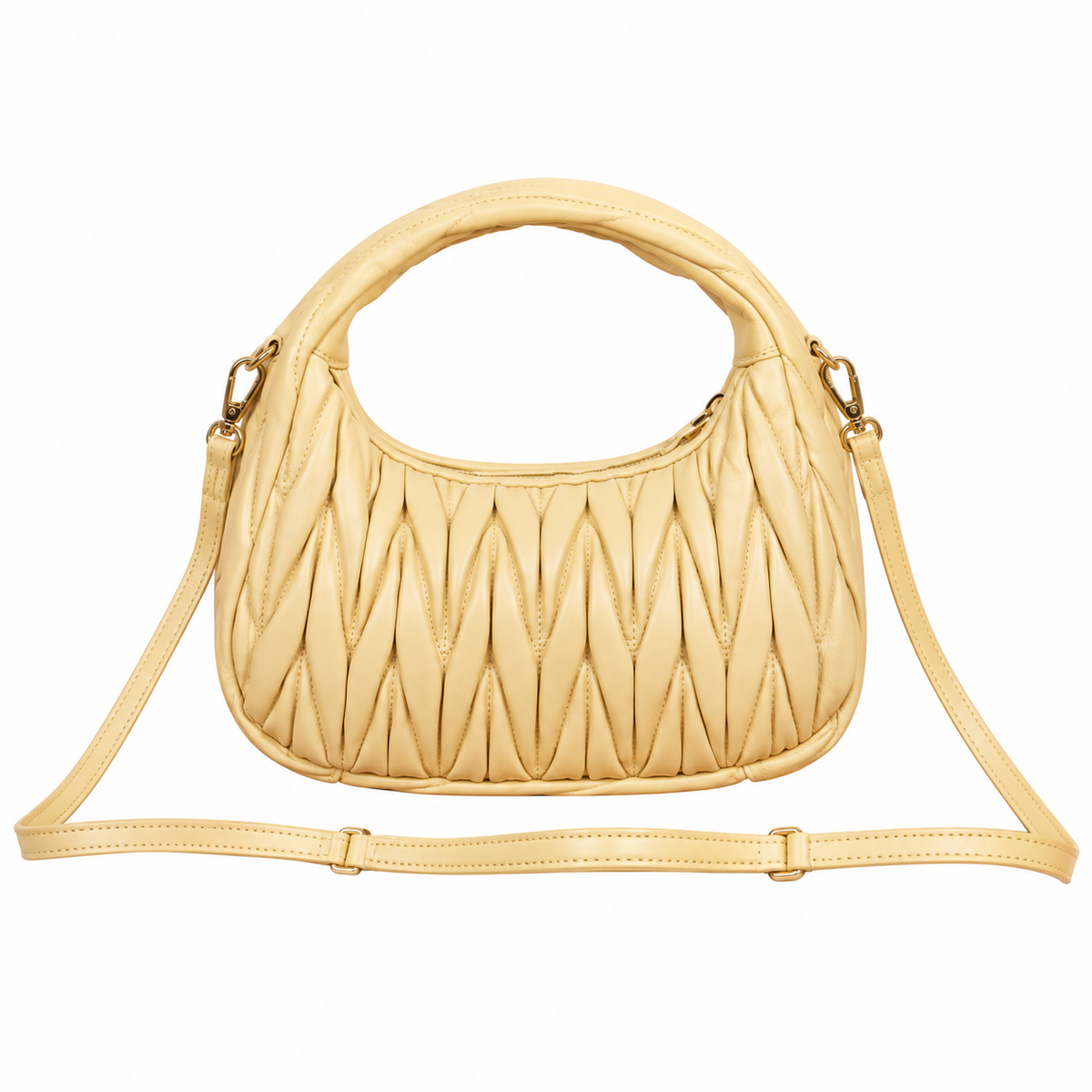 Miu Miu Matelassé Sculpted Leather Crossbody Bag