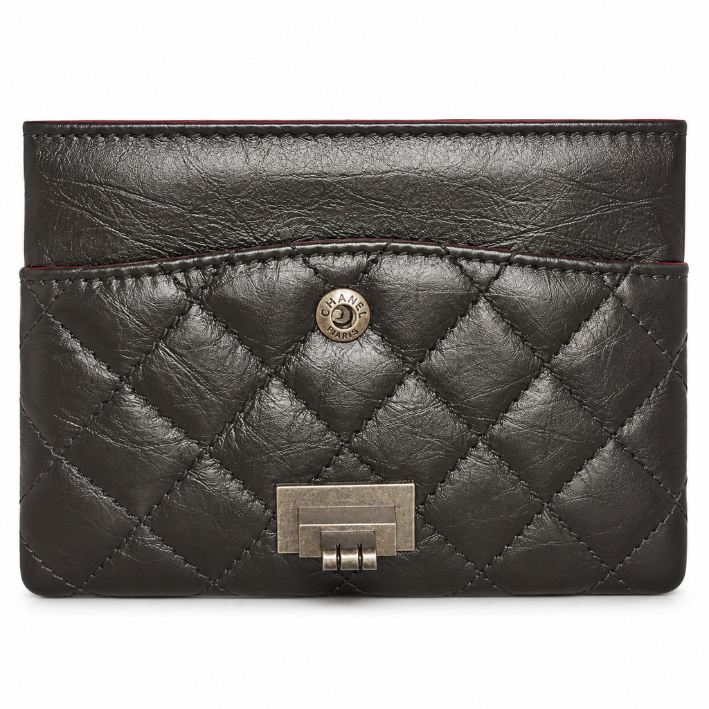 Chanel Black Aged Calfskin Quilted Flap Bag | Ruthenium Mademoiselle Lock & Multi-Chain