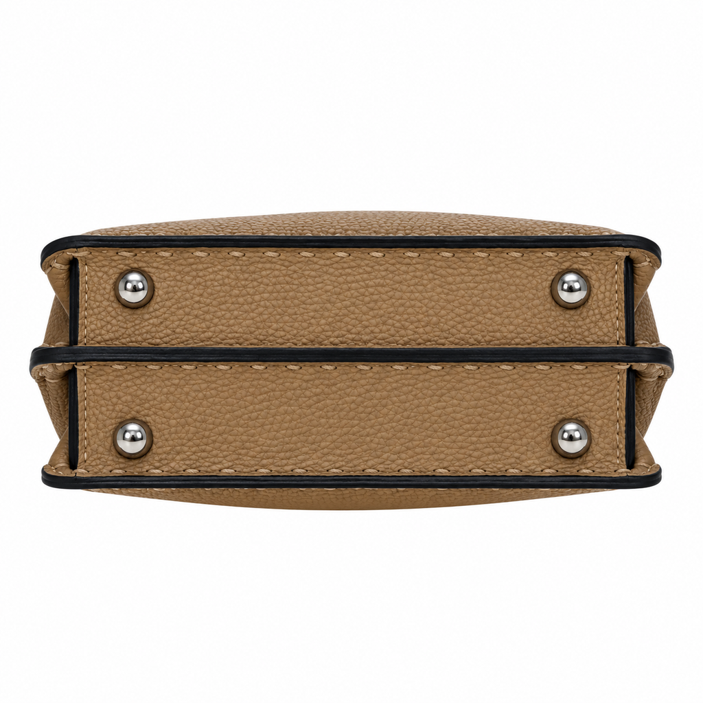 Fendi Mini Bucket Bag 20cm – FF Logo Leather Drawstring Bag