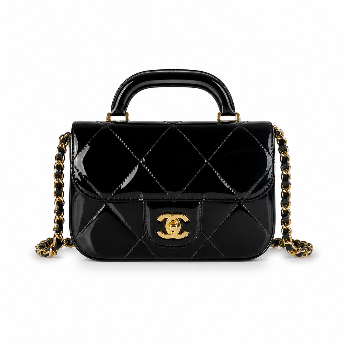 Chanel Quilted Leather Rectangular Chain Crossbody