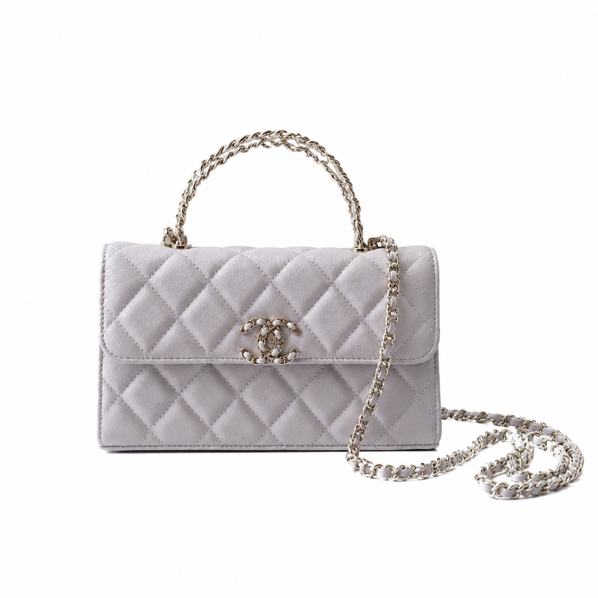 Chanel Quilted Leather Slim Baguette Crossbody Bag