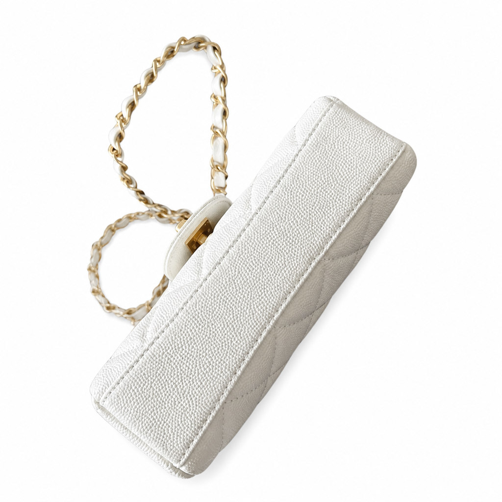 Chanel Diamond-Quilted Mini Vanity Chain Crossbody