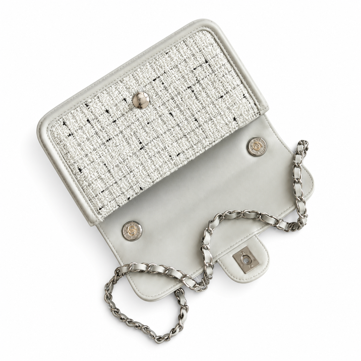 Chanel Quilted Leather Iconic Chain Flap Crossbody